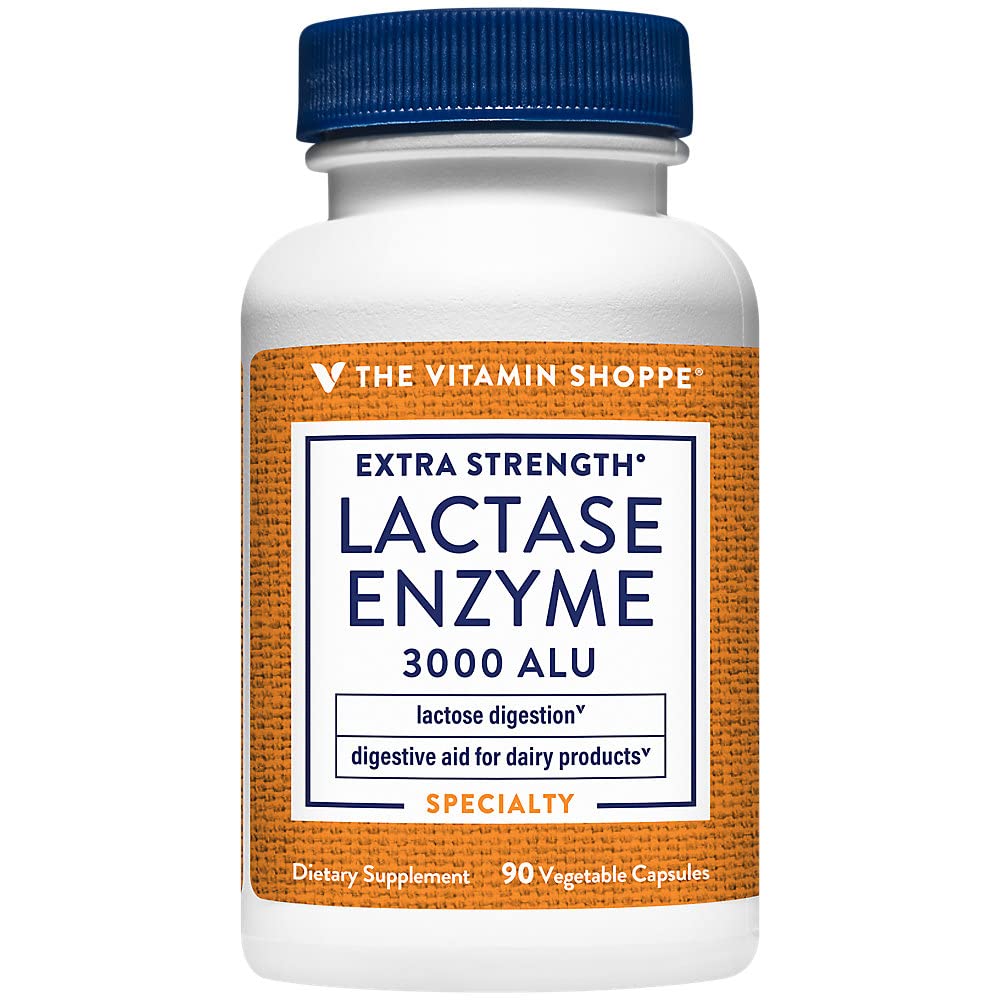 Extra Strength Lactase Enzyme a "Digetical Aid a" 3.000 ALU (90 Vegetable Capsules)