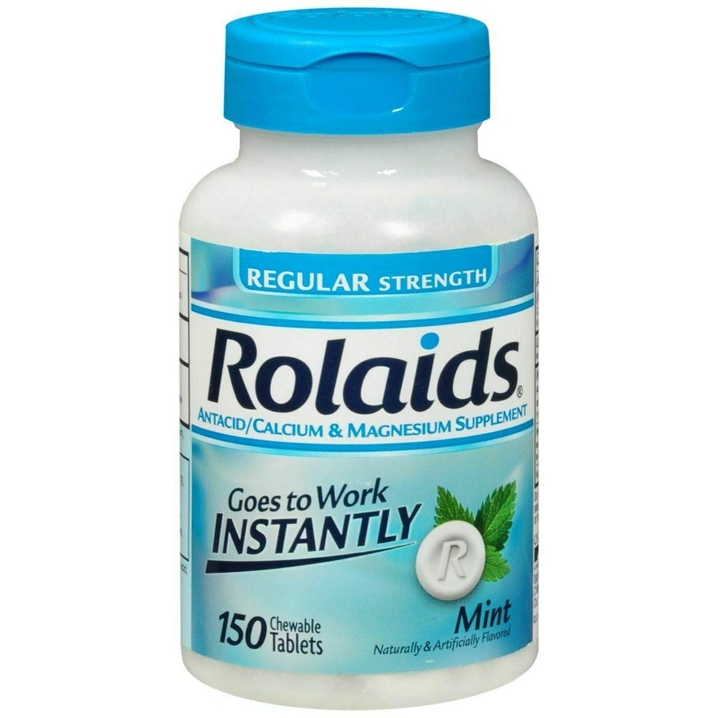 Rolaids - 20284 Antax, Reguler Strength Tablets, Mint, 150 Count