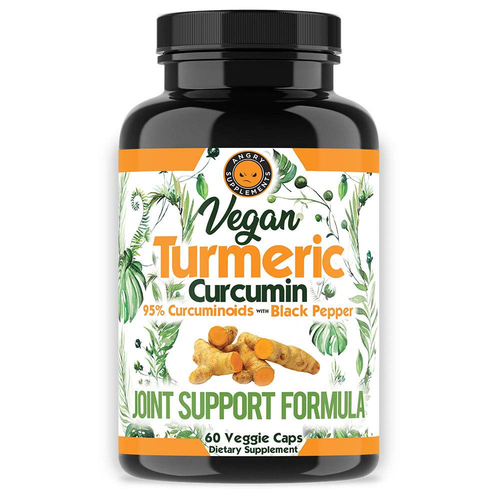 Egan Curcumin Turmeric dengan Ekstrak Pepper Hitam (60 Veggie Capsules -2 Bulan Suply), 95% Curcuminoid - Semua Antioksidan Natural Kuat untuk Dukungan Gabungan dan Bantuan (1-Botol)