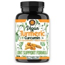 Egan Curcumin Turmeric dengan Ekstrak Pepper Hitam (60 Veggie Capsules -2 Bulan Suply), 95% Curcuminoid - Semua Antioksidan Natural Kuat untuk Dukungan Gabungan dan Bantuan (1-Botol)