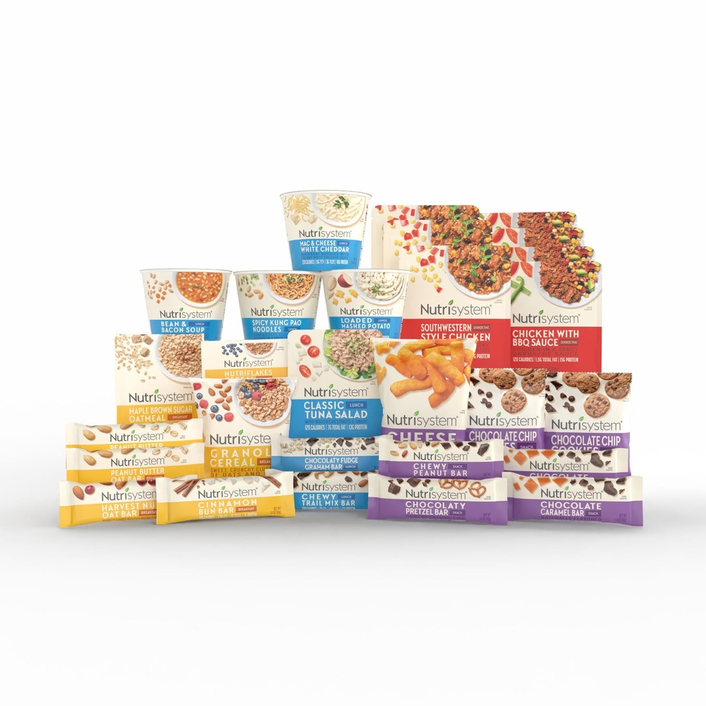 Nutrisystem ® Kickstart Protein bubuk 7-Day Wheight Loses Kit dengan 28 Delicious Meals & Snacks
