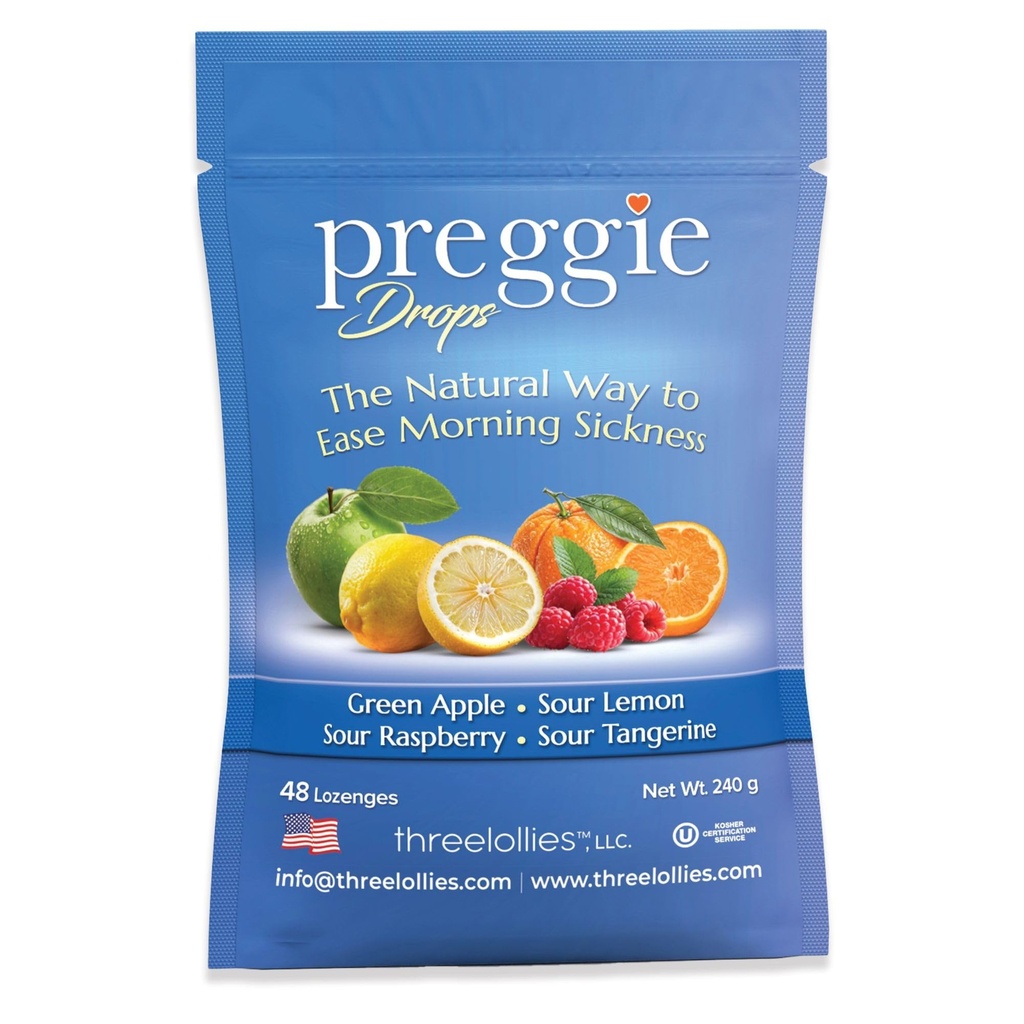 Preggie Pop Drops Morning Sickness Relief for Pregnant Women. Disukai Permen Yummy Drops untuk Kehamilan. Cacah 48