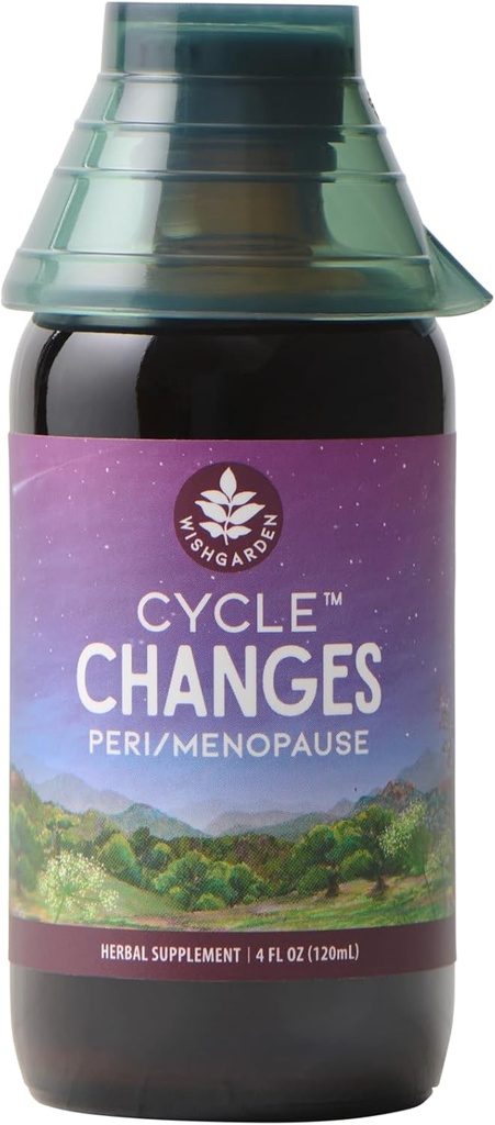 WishGarden Herbs Perubahan Siklus Herbal Menopause Dukungan - Pembangkit berbasis Suplemen w / Black Cohosh, Wild Yam & Vitex Pasokan Hormone untuk Perempuan dalam Transition dari Perimenopause ke Menopause, 4oz