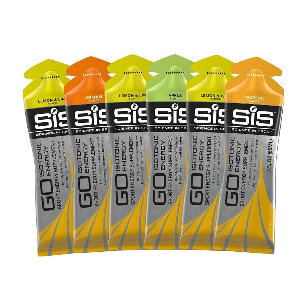 SIS GO Isotonic Energy Variety Pack, 2 Fl Oz (Pack of 6)