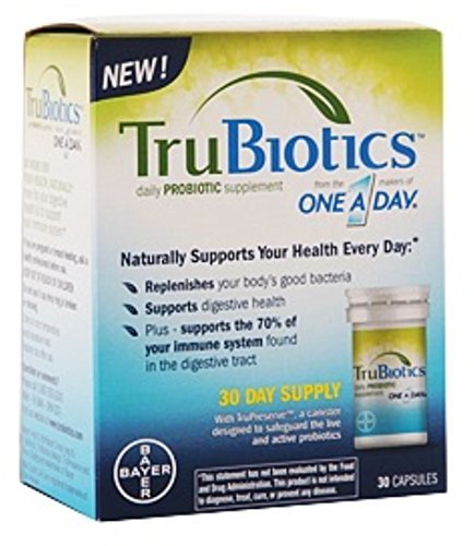 Probiotik Trubiotics Daily, 30 Kapsul - Gluten Free, Soy Free Digetsy + Ammune Health Suppport for Men and Women (Pack of 2)