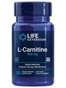Ekstensi Hidup L- Carnitine - 500 mg, Suplemen Energi, Penambahan Ingatan - Formulir Amino Acid, Nitric Oxide Dukungan, Tekanan Darah Sehat - Bebas, Non-GMO, Vegetarian - 30 Kapsul
