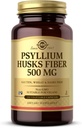 Solgar Psyllium Husks Fiber 500 mg - 200 Vegetable Capsules - None-GMO, Vegan, Gluten Free, Dairy Free, Kosher - 100 Servis