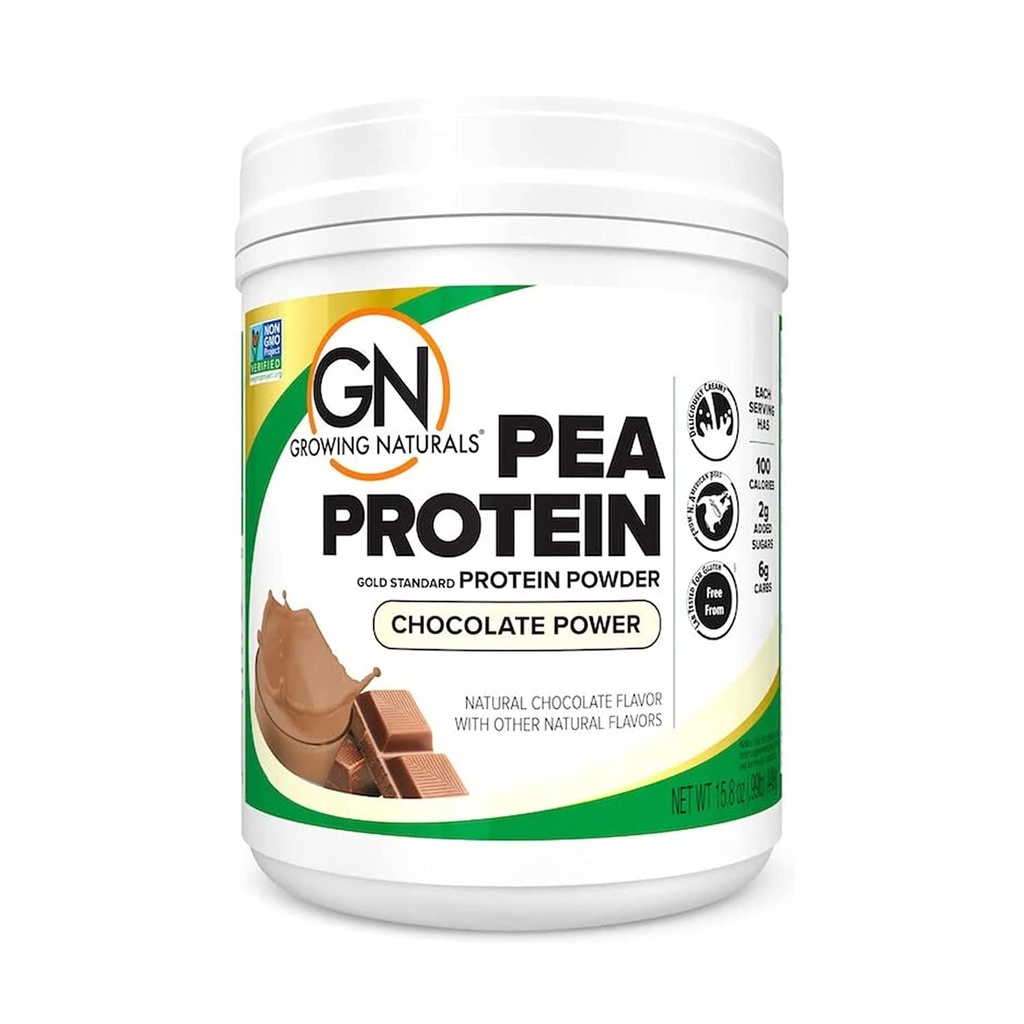 Tanaman Vegan berbasis Protein, BCAA, Lower-Carb, Lower-Sugar, Chocolate Power, 1 Pound (Paket 1)