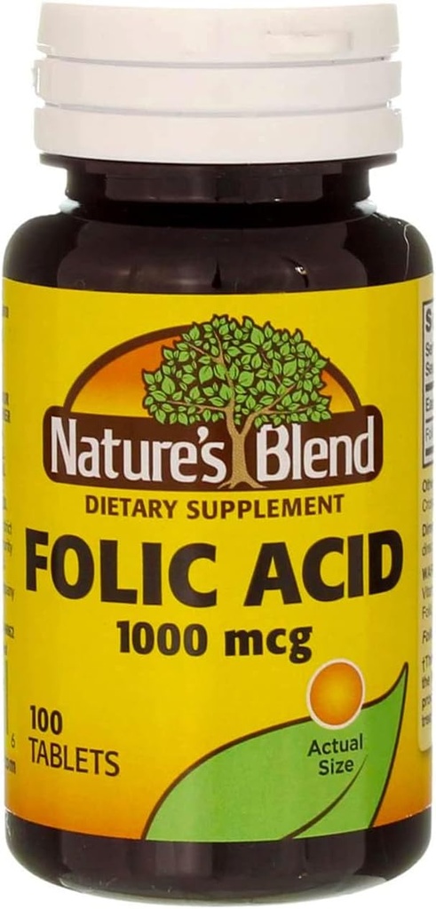 Acid Folic 1000 mcg 1Vitamin 000 mcg 100 Tab