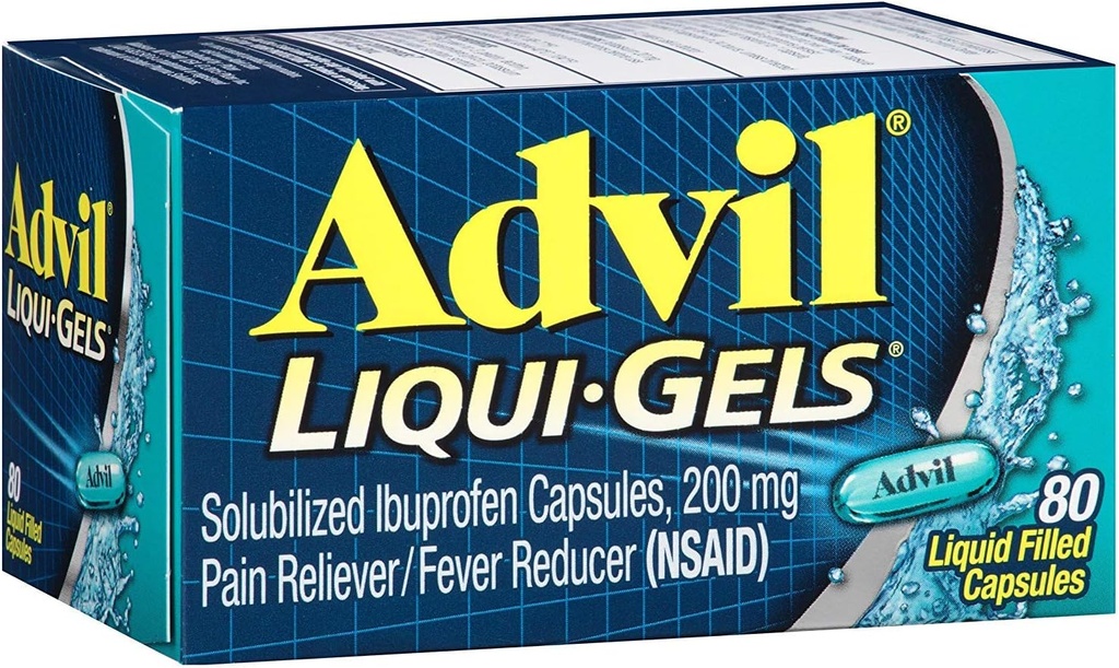 Advil Liqui- Gels 80 Liqui- Gels (Paket 3)