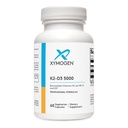XYMOGEN K2- D3 5000 - Vitamin D3 K2 - Biovailable Vitamin D 5000 IU (Cholecalferol) dengan MK-7 - Heart, Arteri, Bone Health + Ammune Supplemen (60 Capsules)