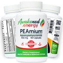 Plamitoylethanolamide 450mg Comfort Mobility Nerves Cognitive & Imuniune Tinggi Diserahkan - All Natural Pea - USA Made - No Addonves or Excipients - 60 Vegan Capsules Suplemen