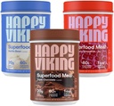 Coklat Viking, Vanilla dan Bubuk Stroberi, oleh Venus Williams, 20G Protein, Low Carb, Keto, Vegan, Gluten- Bebas, Superfood, Pengganti Makanan, 3 Canisters (24 oz. Setiap)