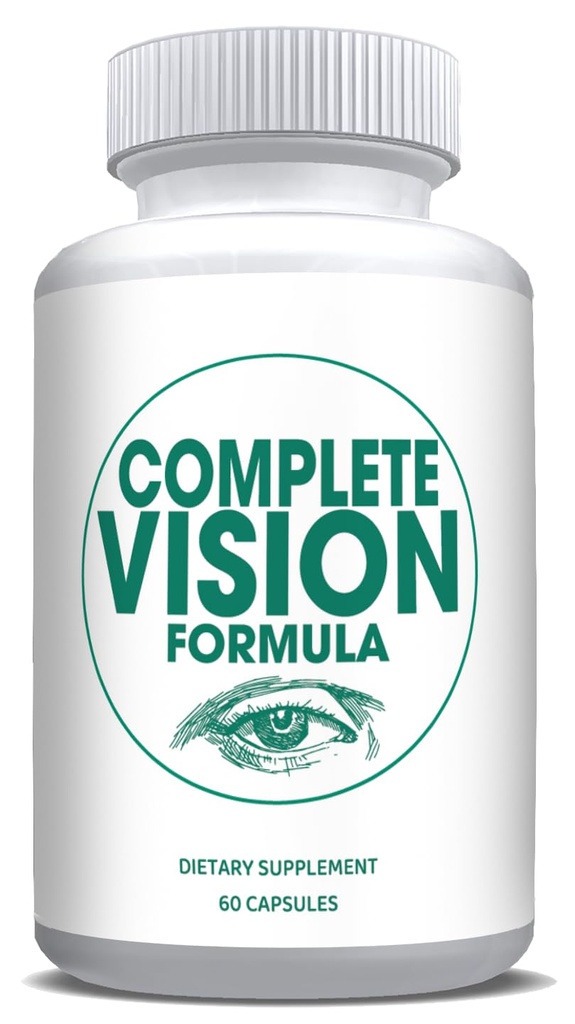 Panti Vitamin Kesehatan Mata Murni & Mineral untuk Orang Dewasa 124; # 1 Research Vision Formula w / Bilberry, Lutein, Lutixanthin, Lycopene, Resveratrol 124; Pasokan Mata, 60 Capsules