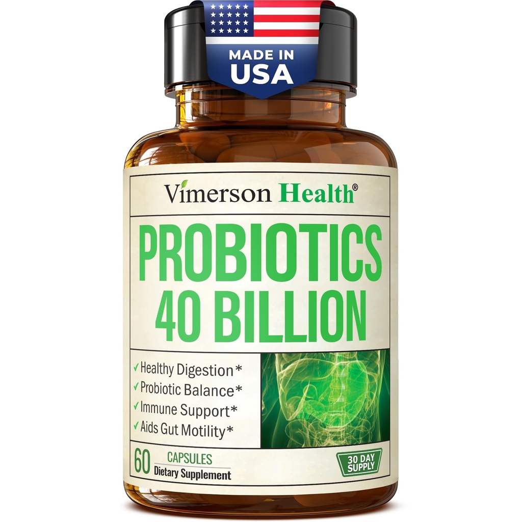 Progres for Women & Men with Prestales - 40 Milyar CFU Probiletic for Digetical Health, Gut Health & Imune Supplement - Lacnoillus Acighoblus Probitic - Vegetarian, Soy & Dairy Free