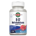 KAL Vitamin B12 Methylcobalamin 10000mcg, Healthy Energy, Metabolisme, Nerve dan Red Blood Cell Support, Fast Dissolve ActivMelt, High Absorpsi, Vegetarian, Alami Raspberry, 120 Serv, 120 Micro Tab
