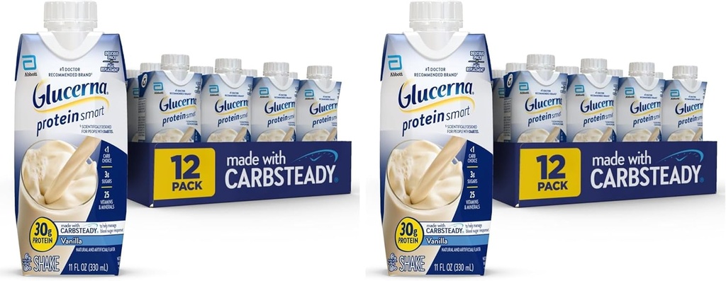 Glucerna - 30G, Vanilla, 12 Count (Paket 2)