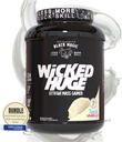 Kecocokan Nutrition Worldwide Bundle dengan Black Magic Wicked Besar - Mass Gainer French Vanilla Flavor untuk Dukungan dan Pemulihan Otot, 7.24 LBS Protein Powder Suplemen dengan Keychain