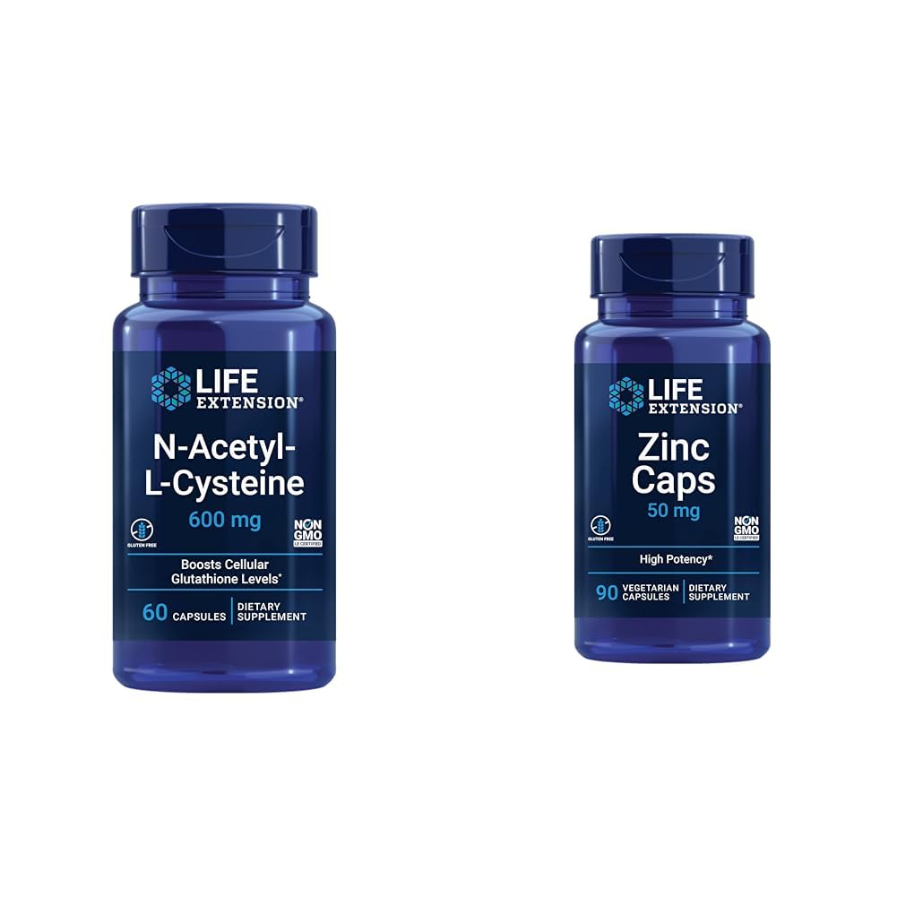 Ekstensi Kehidupan N- Acetyl- L- Cysteine (NAC) & Zinc Caps