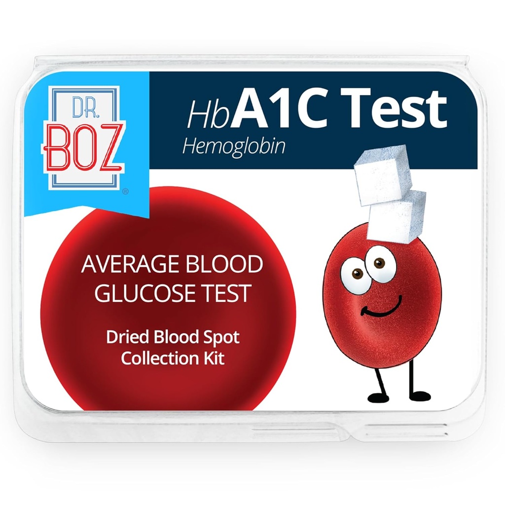 Dr. Boz - A1C Home Test Kit - Blood Collection Kit dengan Hasil Lab