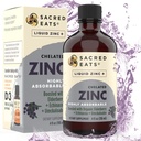 Liquid Zinc (Glycinate Chelate) dengan Organic Elderberry & Echinacea (High in Quercetin): 124- 4-in- 1 Support Ammune & Kids, Great Tasting 124; Alkohol & Gluten Bebas, Non GMO (4.0 Oz)