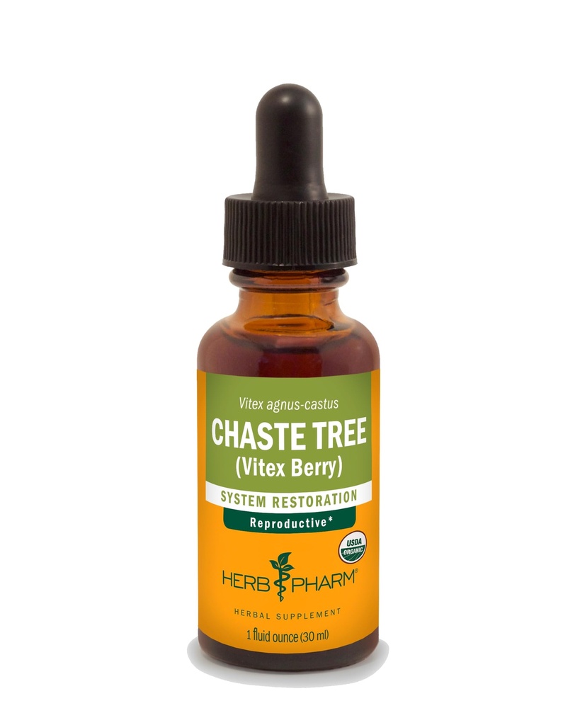 Herb Pharm Chaste Tree Liquid Extract for Women Reproduction System Support - 1 Ounce (DCHASTE01)