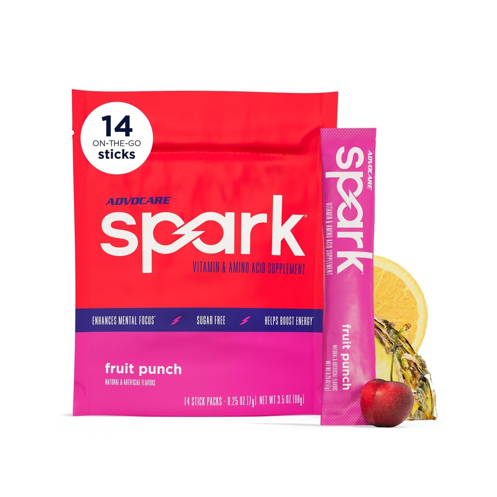AdvoCare Spark - Energy Drink Mix - Vitamin & Acid Aid Amino - Supports Energy & Focus *