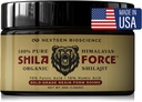 ShilaForce ™ Shilajit Pure Gold-Grade Wild- Haressed Himalaya Resin Organik - 500mg 70% Fulvic Acid & 10% Humic Acid with 85 + Trace Mineces, 30g Made in USA, Brown