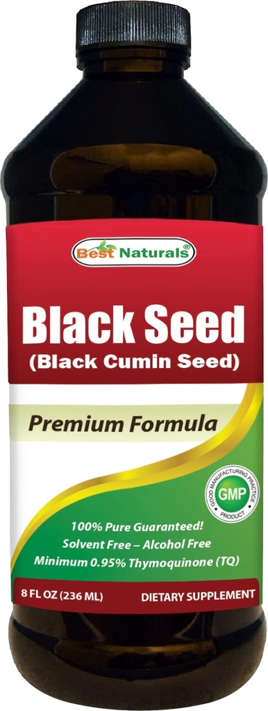 Minimum 0.95% Thymoquinone (TQ) - Cold Menekan Nigella Sativa Aids in Digetiva Health, Imune Dukungan, Fungsi Otak, Gabungan, Gluten Bebas, Non GMO