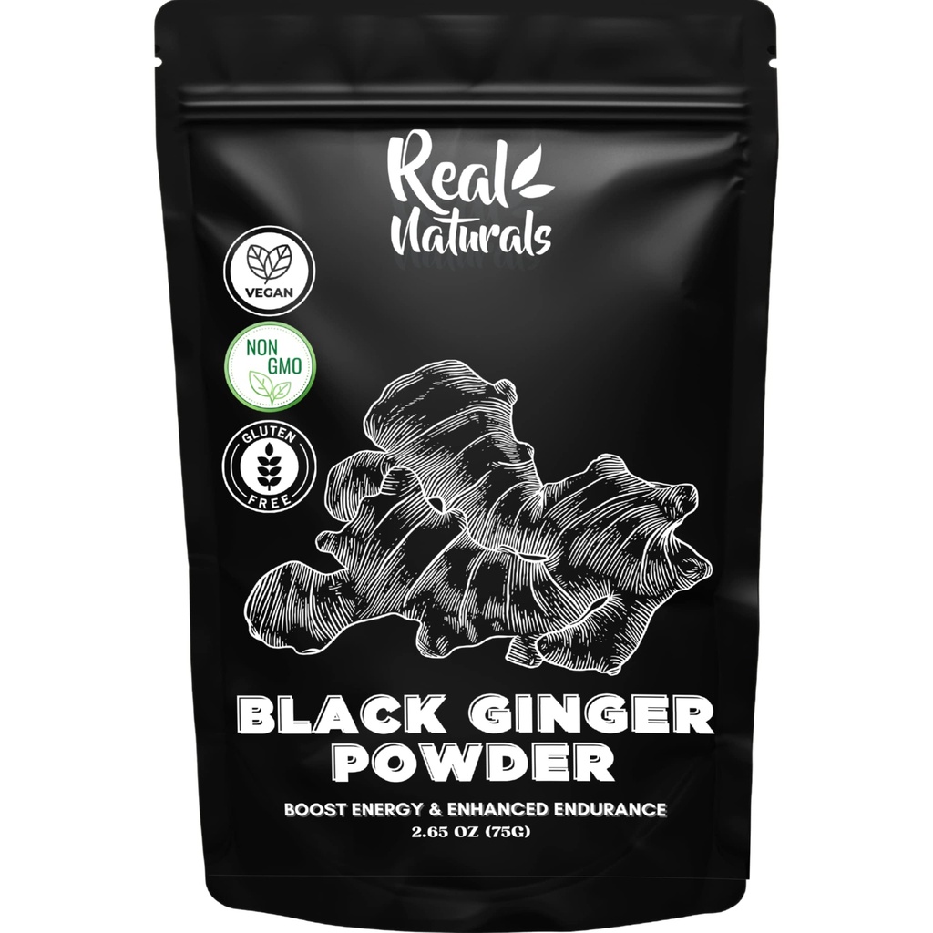 Black Ginger Powder (2.64 Oz) kaempferia parviflora oleh Real Compials. Energi Proyeksi & Stamina
