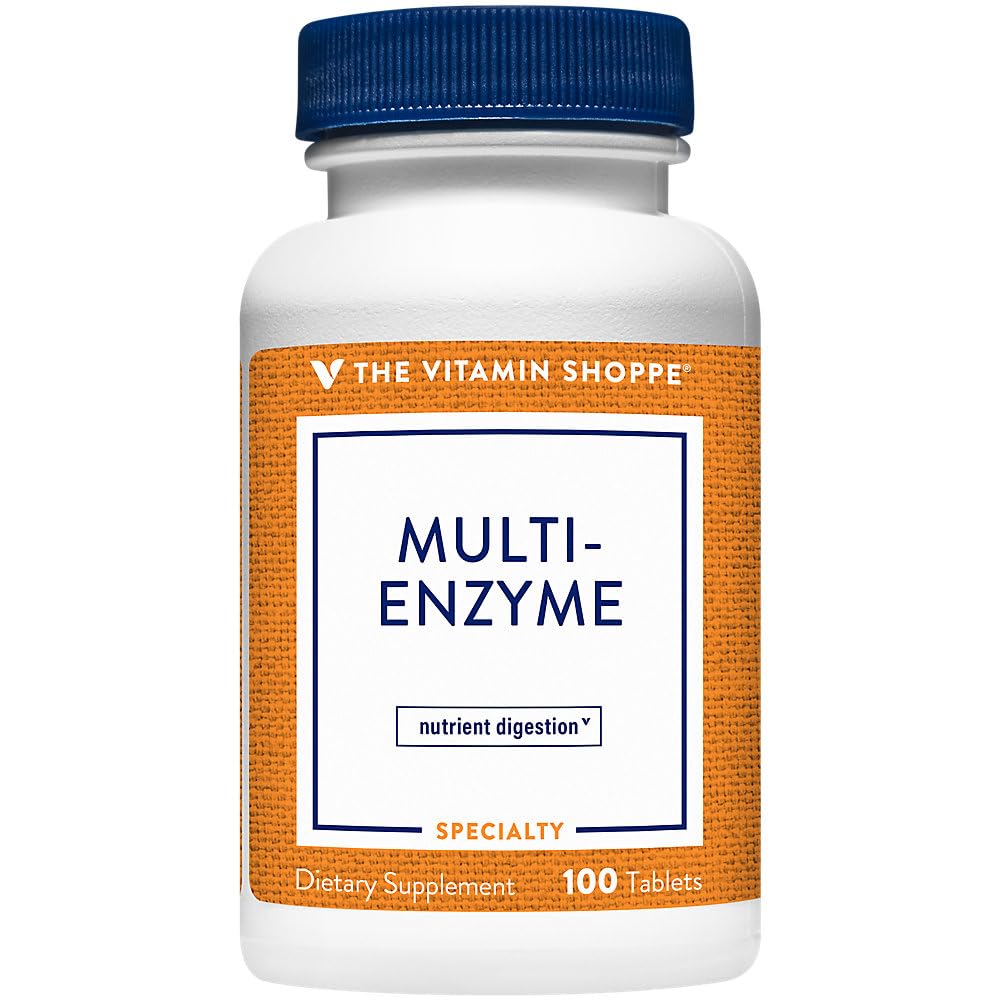 The Vitamin Shope Multi Enzyme - Membantu The Ditraffic & Absorpsi Protein, Carbs & Fat (100 Tablet)