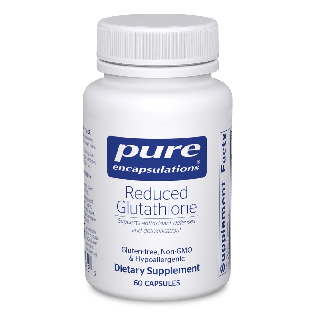 Ensulations Murni Mengurangi Glutathione = 124; Suplemen Antioksidan Hipolergenik untuk Mendukung Keselamatan dan Kesehatan Sel;