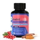 Suplemen Premium Berberine 1200 mg dengan Cinnamon Ceylon - 90 Vegan Capsules - Berberine HCL Tambahan GMO Bebas, Imune Dukungan