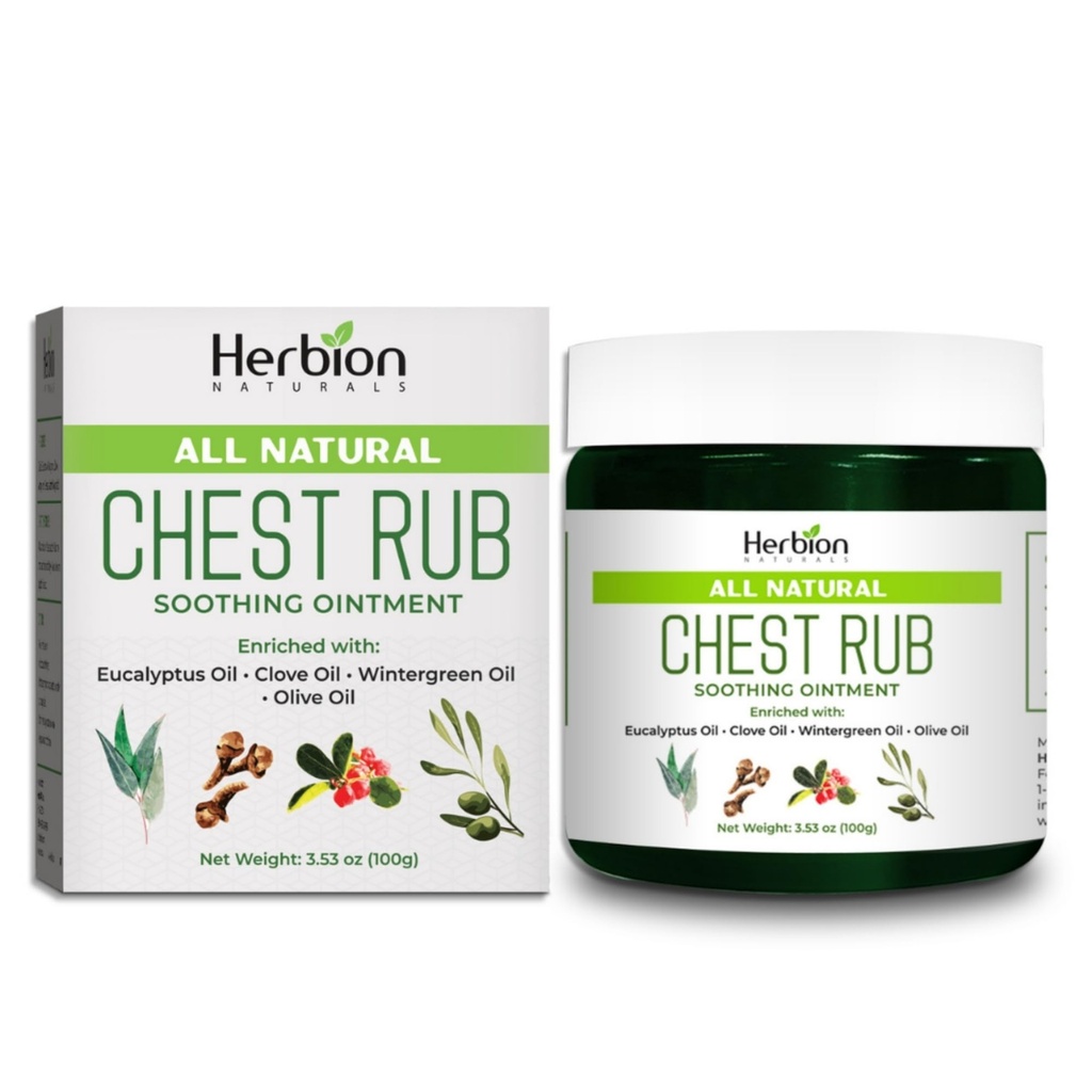 HERBION IRAS CHest Gosok - SoOTHING OOVOTHING with Sooths Vapors for Dewasa & Children 2 + - Relieves Cough, Cold, Nasal & Chest - Reduces Muscle & Joint Aches (3.53 Oz (Paket 1)