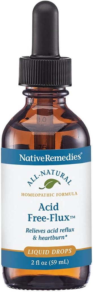 Remedies Acid Free- Flux - Natural Homeopathic Remedy Temportuly Relieves Heartburn, Internable dan Discomfort Setelah Makan - 59 mL