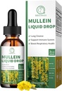 Mulein Drops for Lungs, 16- 1 Mullein Leaf Extract for Lung Cleanse, Respiration, Imunity, with Quercetin, Marmmarllow, Black Cumin Seed, Elderberry, Mullein Liquid, Non-GMO, 2 Fl Oz