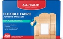 Semua Perban Adhesive Health, 200 Count Bertujuan Ukuran 124; Lembut, Material Fleksibel 124; Perlindungan untuk Bantuan Pertama dan Perawatan Luka