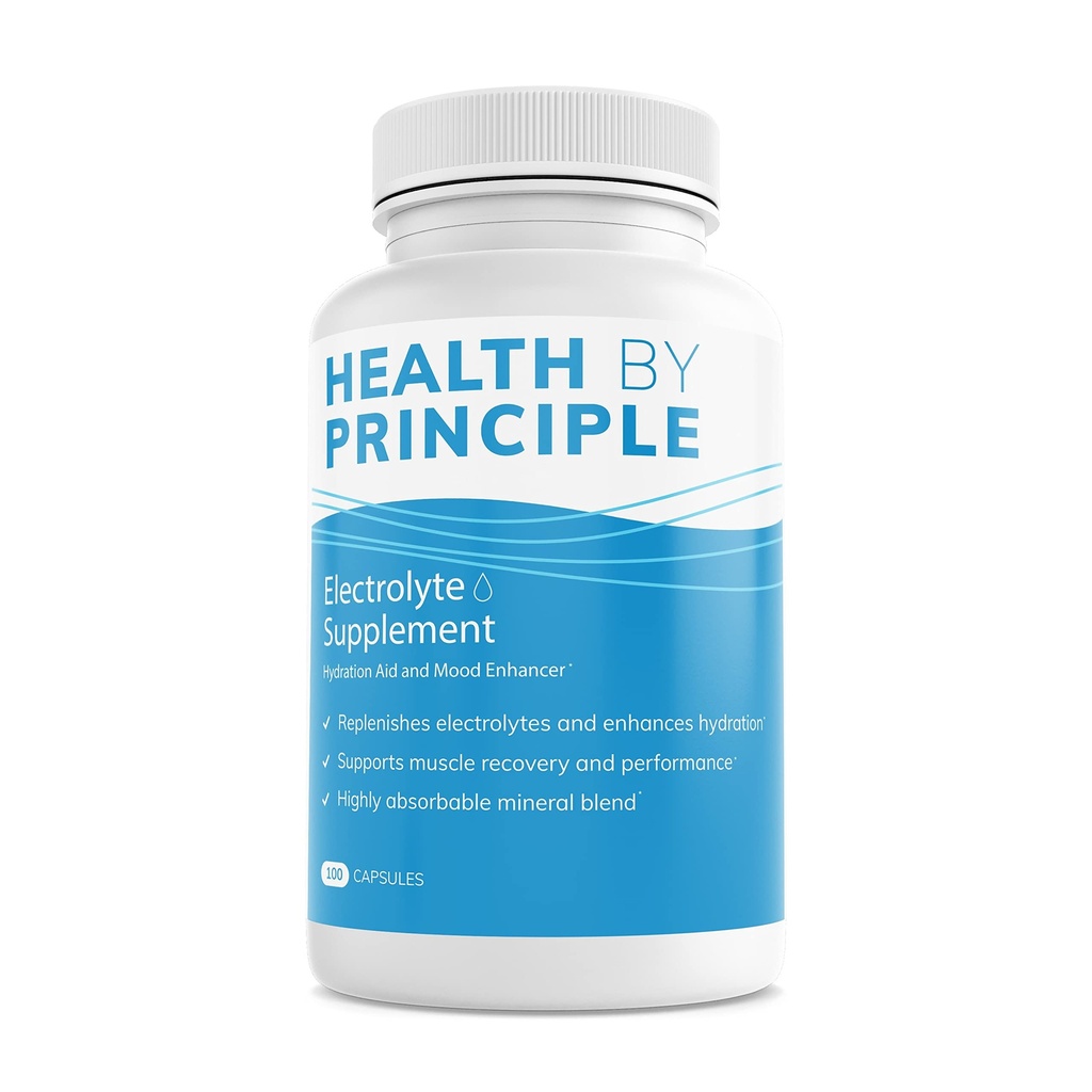 Electrolite Supplement (Tidak ada Iodin) - Prevention Kram Otot, Rehidrasi Rapid -100 Mudah untuk Swallow Veggie Capsules
