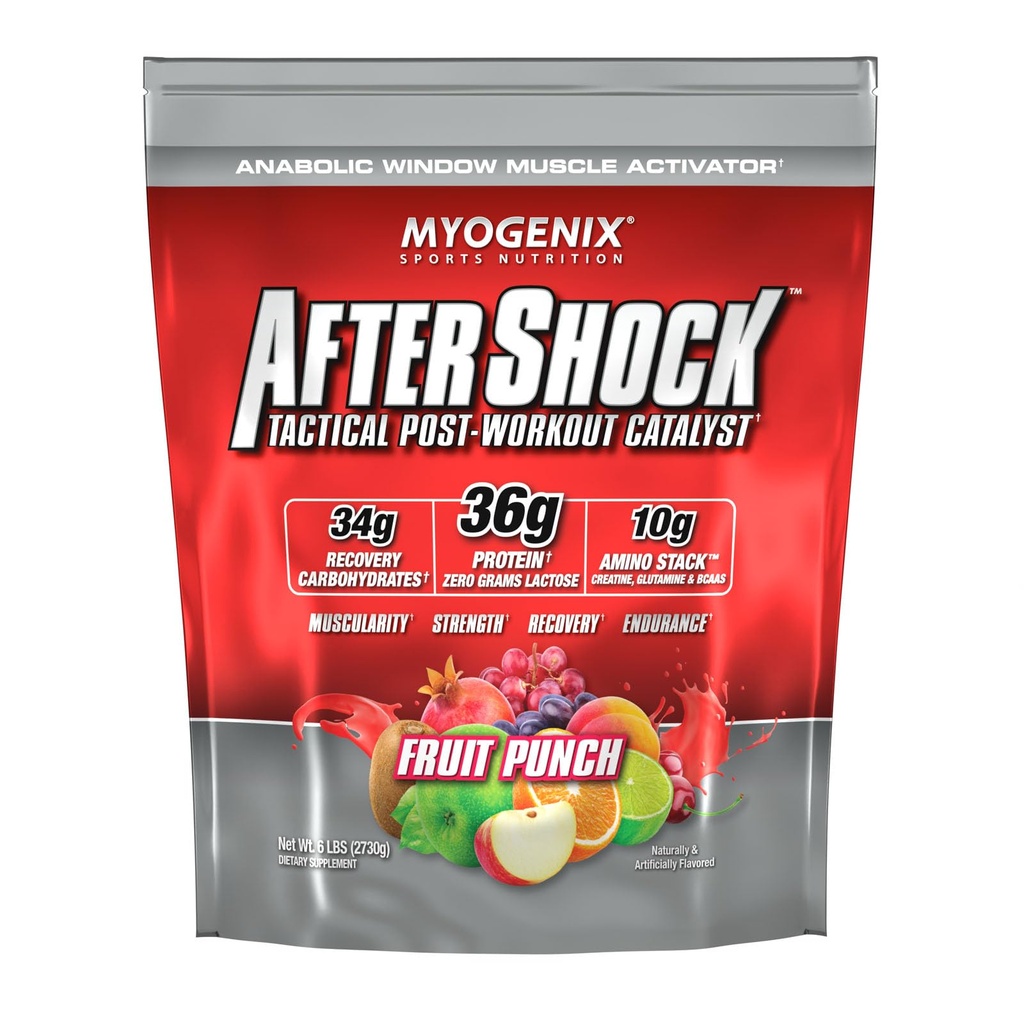 Myogenix Aftershock Post Workout - Muscle Growth Whein Powder - Speeds Up Muscle Growth and Recovery - Supports Joint Health and Replenishes Glycogen