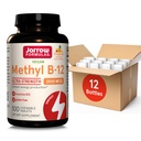 Jarrow Formula Ultra Energy Metil B-12, Dietary Supplement for Cellular Energy Production, 100 Tropical- Flavored Chewable Tablets, Up to a 100 Day Supply, Pack of 12