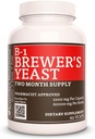 Bidang Nutrition Remedy B-1 dengan Brewers Yeast 124; 1.000 mg, 60 Vegan Kapsul Dietary Supplemen Dua Bulan