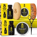 The Beard Club Beard Kit for Men - Grooming & Care Kit - Cedar & Sandalwood Oil, Sandalwood Balm, Boar Bristle Brush, Comb, Trimming Gunting - Ayah Gift Set