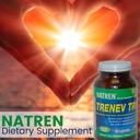 Bioterapi Natren Trenev Trio Probiotic Capsule - Tiga - dalam Satu Dairy- Free Dietary Suplemen Bebas - untuk Healtial Intestinal Flora, Aid Dibuble & Absorpsi - 30 Capsules Masing-masing dengan 30 Milyar CFU