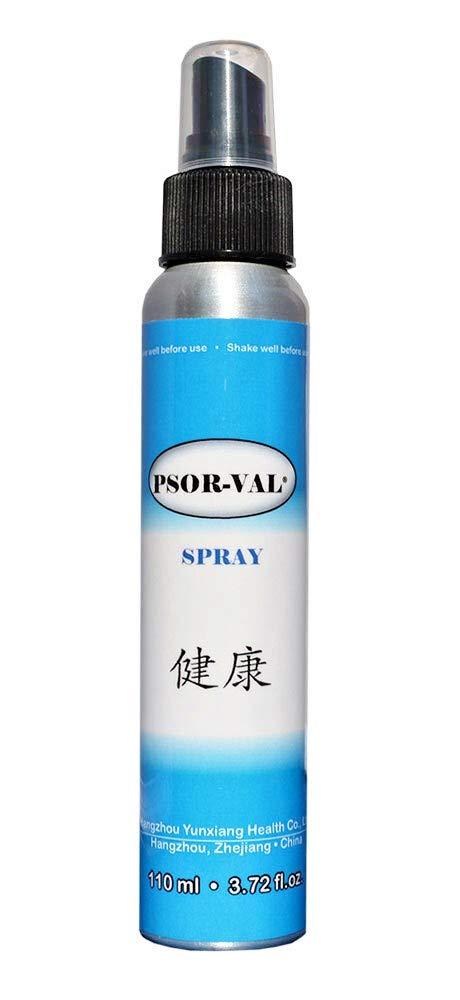 PORE-VAL Fastitis-Akting Zinc Pyrithione Skin Disorder Relief Spraef for Psoriasis, Dermatitis dan Geczema Sympitics (3.72 Fl Oz / 110ml)