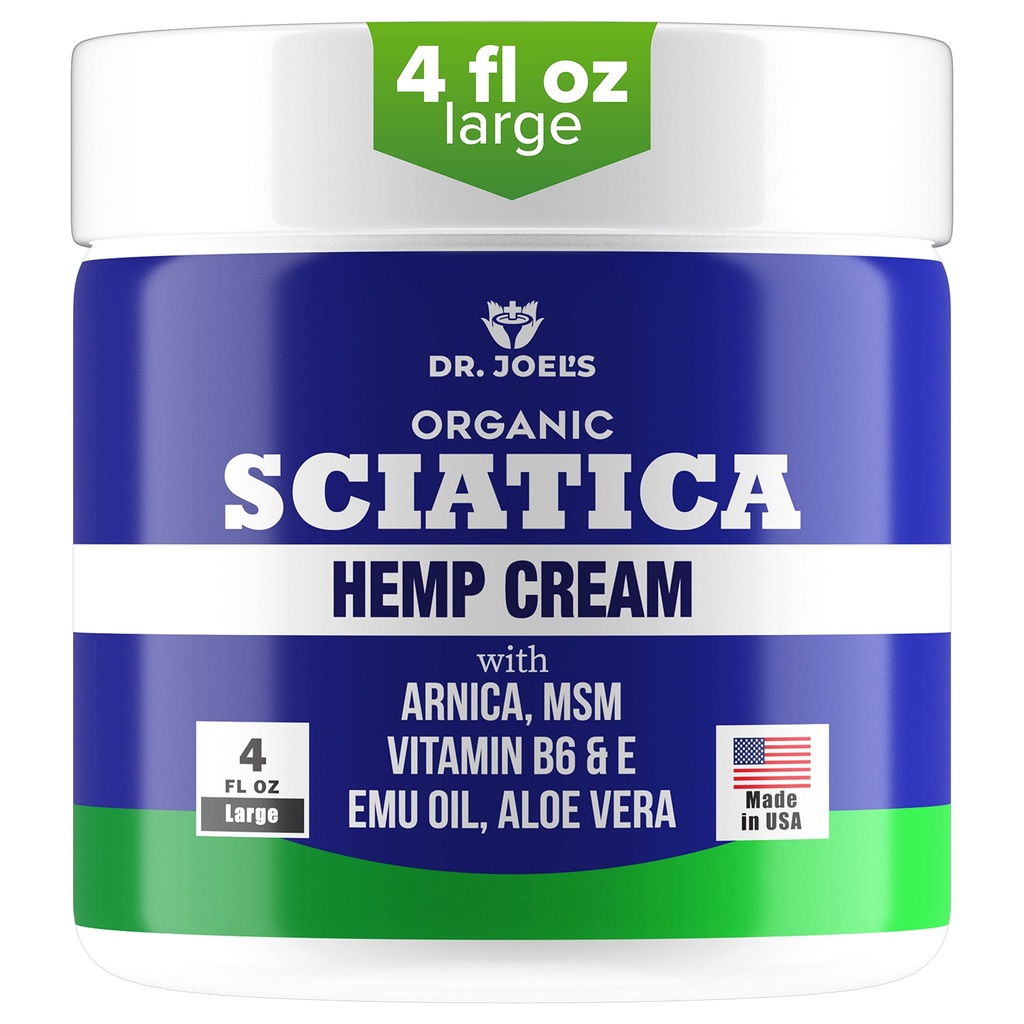 Sciatica Cream - Premium Sciatica Cream - Fast Absorpsi & Maximum Relief - 4 oz Large Value Pack - Made in The USA