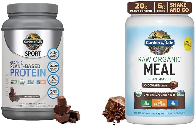 Garden of Life Organic Vegan Sport Protein Powder, Chocolate