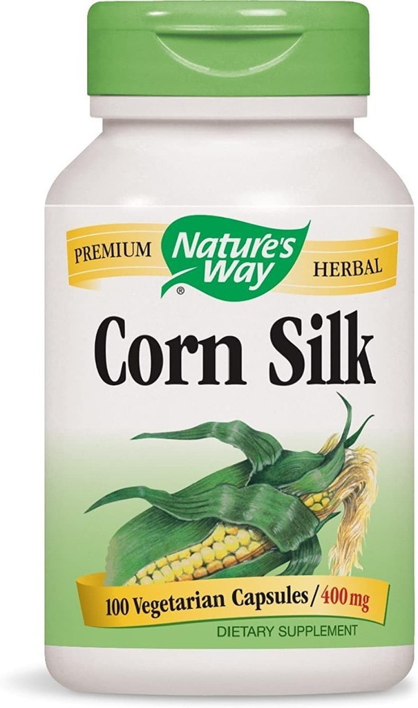 Nature 's Way Premium Herbal Corn Silk 1.200 mg, 100 Vegetarian Capsules, Paket 3