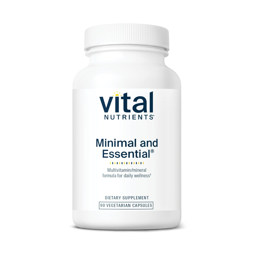 Vital Nutrients Minimal dan Estile Multivitamin 124; Vegetarian Satu per hari Multi Vitamin, Mineral, & Antioksidant Suplemen *