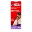 Obat Penahan Jilat Tilenol Anak-anak, Acetaminophen Pain Reliever & Demam Reducer untuk Cold + Flu Sympories & Sore Throat, Aspirin -, Ibuprofen - & Alcohol- Free, Grape, 4 flap, oz