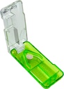 EZY DOSE Pill Cutter dan Splitter dengan Dispenser, Pemakaian Harian, Pil Potong Aman, Vitamin, Tablet dalam Half or Quarters, Accurate dan Easy Cutting, Pedang Baja Stainless, Perjalanan Sized, Green, BPA Free
